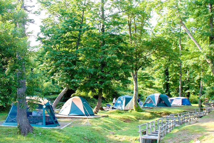 北海道当別町の道民の森に併設されているキャンプ場