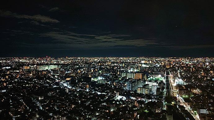 イーストタワー展望台からの夜景