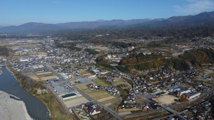 長野県豊丘村俯瞰図