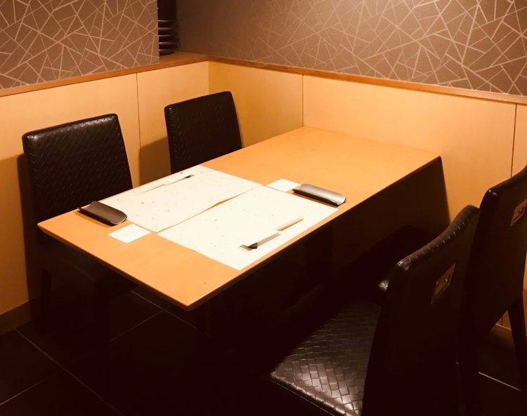 寿司割烹濤﨑の初デートでおすすめな個室