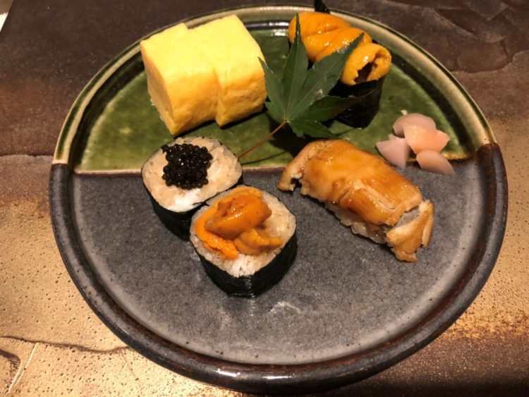 寿司割烹濤﨑の巻き物