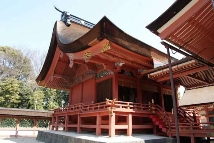 津島神社の本殿外観