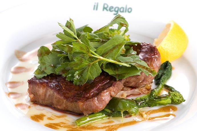 イルレガーロの福島牛のステーキ