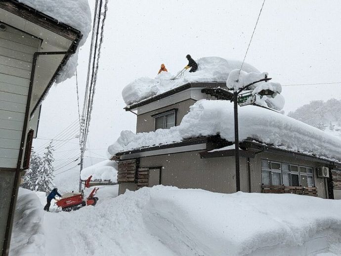 栄村の除雪作業の様子