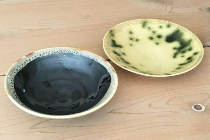 岐阜県多治見市にある「ボイス オブ セラミックス」で作った平皿