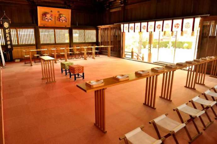 若松惠比須神社の本殿内の様子