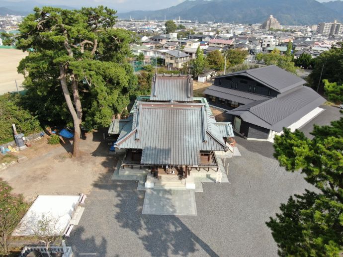静岡県焼津市にある焼津神社の全景