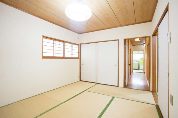 矢掛町のお試し住宅の内観：畳の部屋