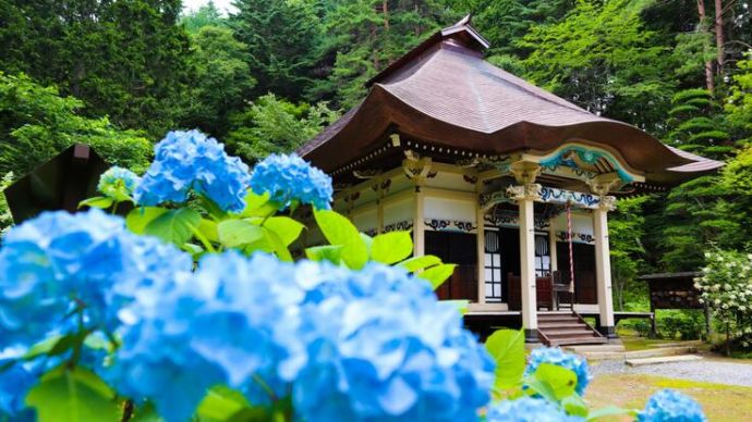 長野県山形村の清水高原に佇む清水寺