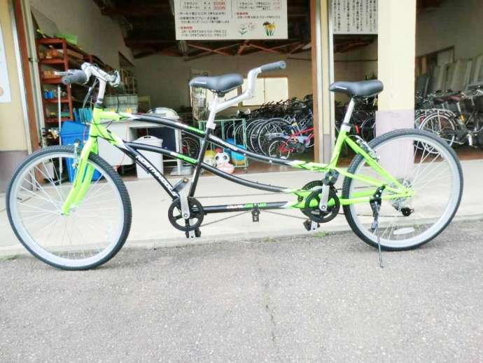やなぎだ植物公園の二人乗りタンデム自転車