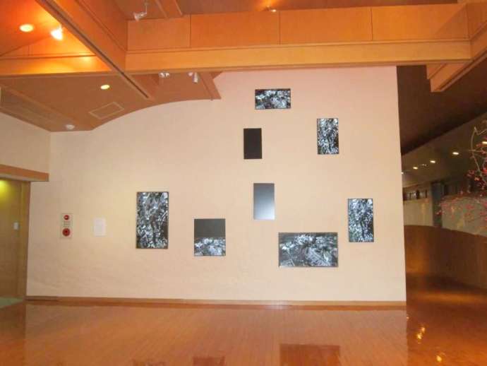 「斎藤清美術館」で映像作品が複数展示されているエリア