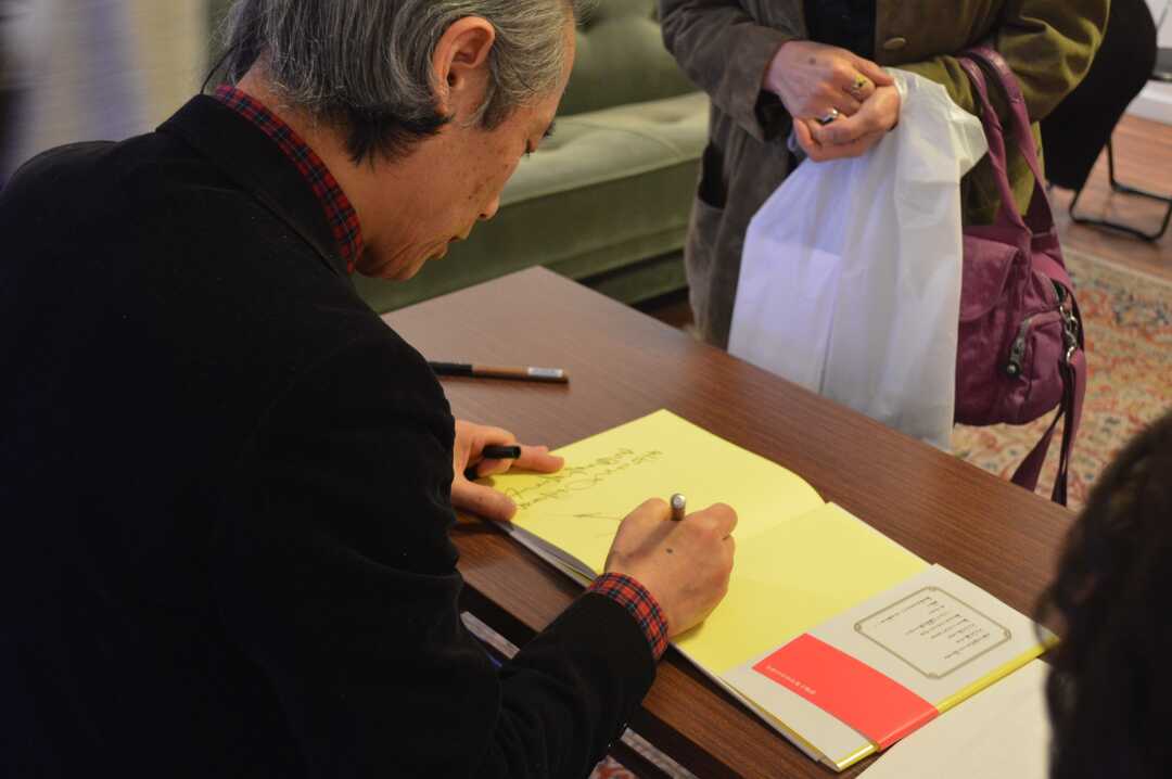 北鎌倉葉祥明美術館でサイン会を開く葉祥明先生