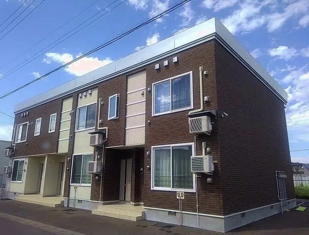 北海道余市町のアパートの一例
