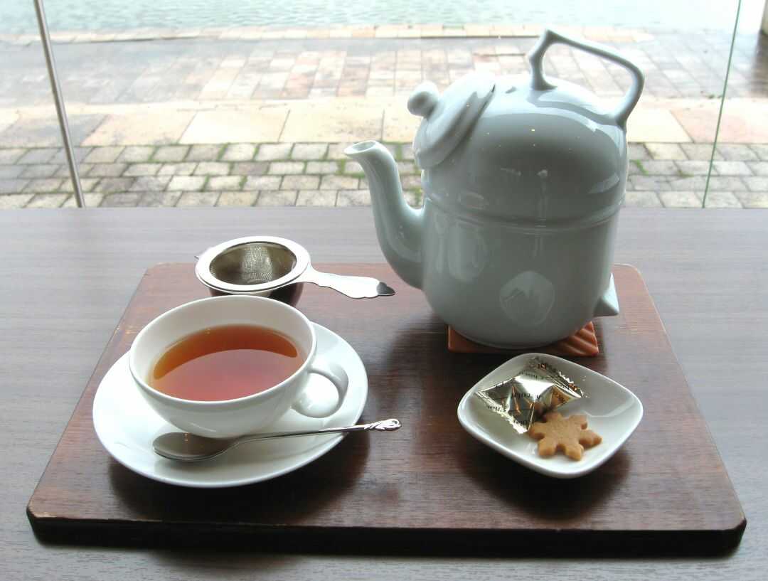 石川県「中谷宇吉郎 雪の科学館」の館内にある「Tearoom 冬の華」の紅茶