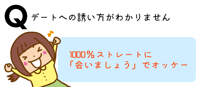 デートへの誘い方がわかりません
