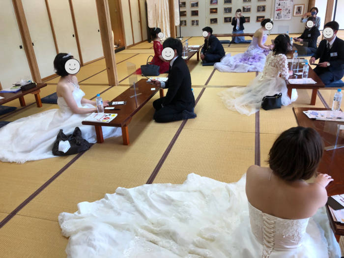 阿賀町の婚活イベント「ウエディングドレス試着体験」