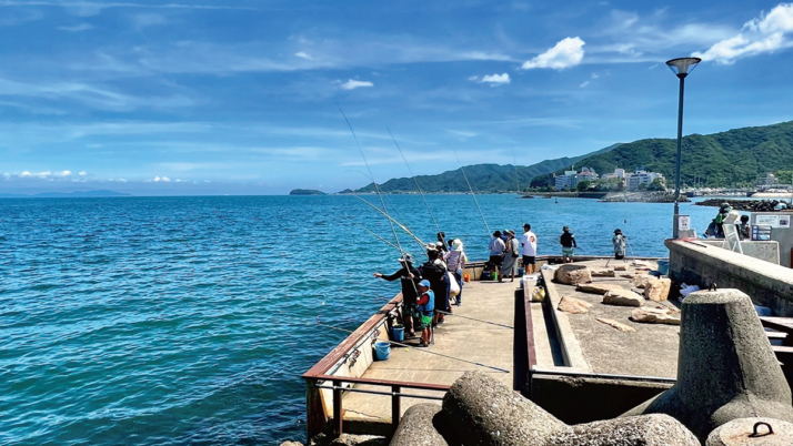 兵庫県洲本市の淡路島観光ホテルにあるプライベート釣り場