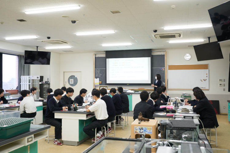 日本大学豊山中学校・高等学校の理科実験室