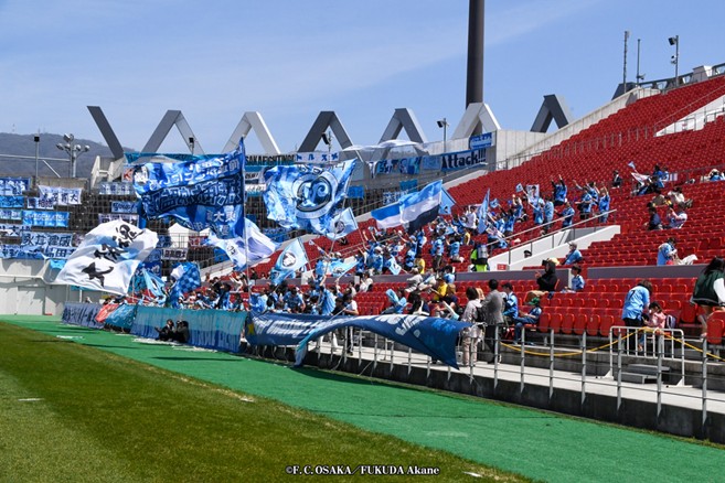FC大阪の試合風景
