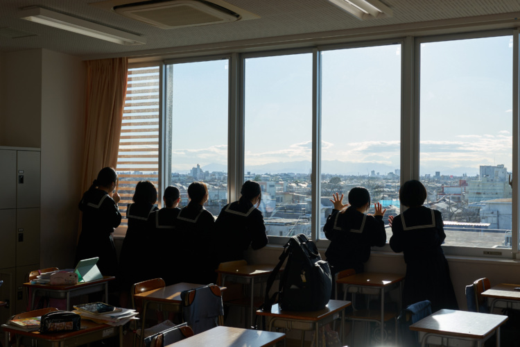 富士見中学校高等学校の教室