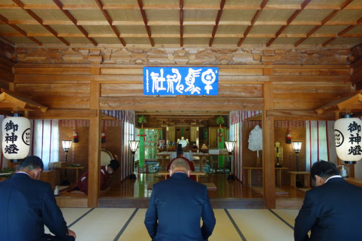 早馬神社の社殿内部