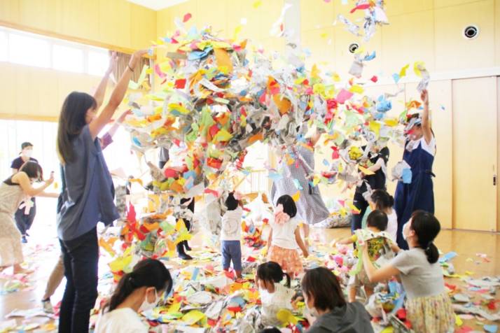 「東郷町立 兵庫児童館」で開催されるイベント「のびすく広場」の様子
