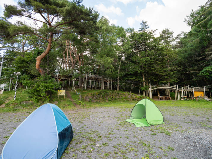長野県北佐久郡立科町にある白樺高原ホテルに張られているテント