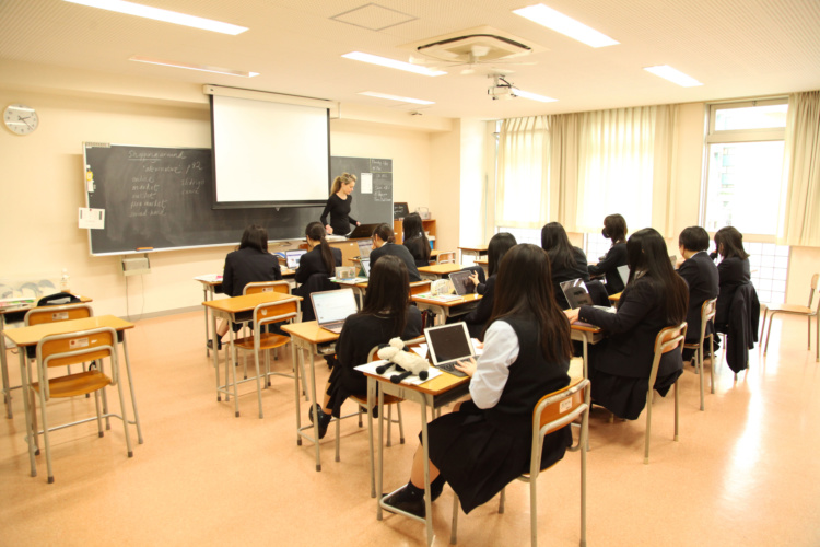 神田女学園中学校高等学校の授業風景