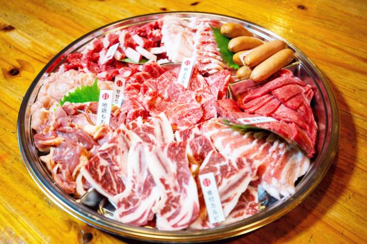 熊本県下益城郡美里町の「美里の森キャンプ場 ガーデンプレイス」で用意してもらえるお肉セット