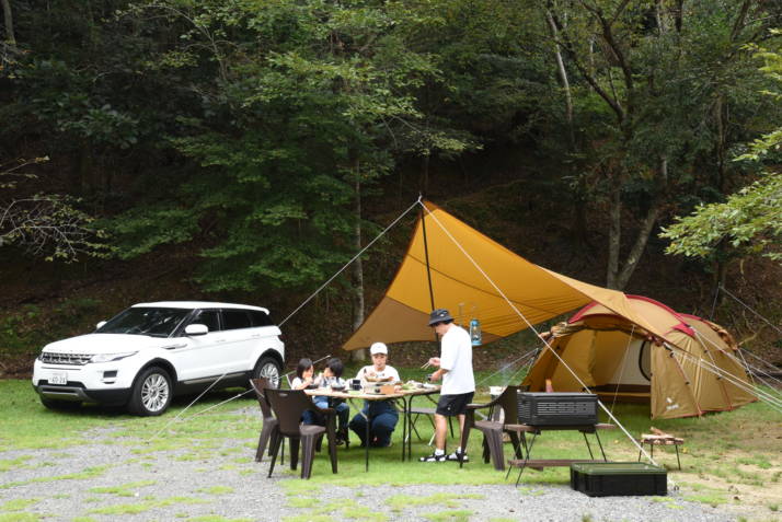 京都大呂ガーデンテラスのキャンプサイト