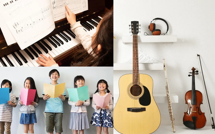 プルメリア音楽教室で音楽を習う子供