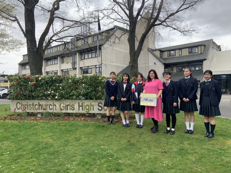 ニュージーランドのChristchurch Girls’ High Schoolでの桐光学園中学校・高等学校のターム留学の様子